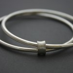Sterling Silver Double Bangle