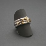 Silver Gold Stacking Rings